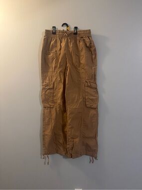 aerie Women’s Cargo Drawstring Pants in Light Brown